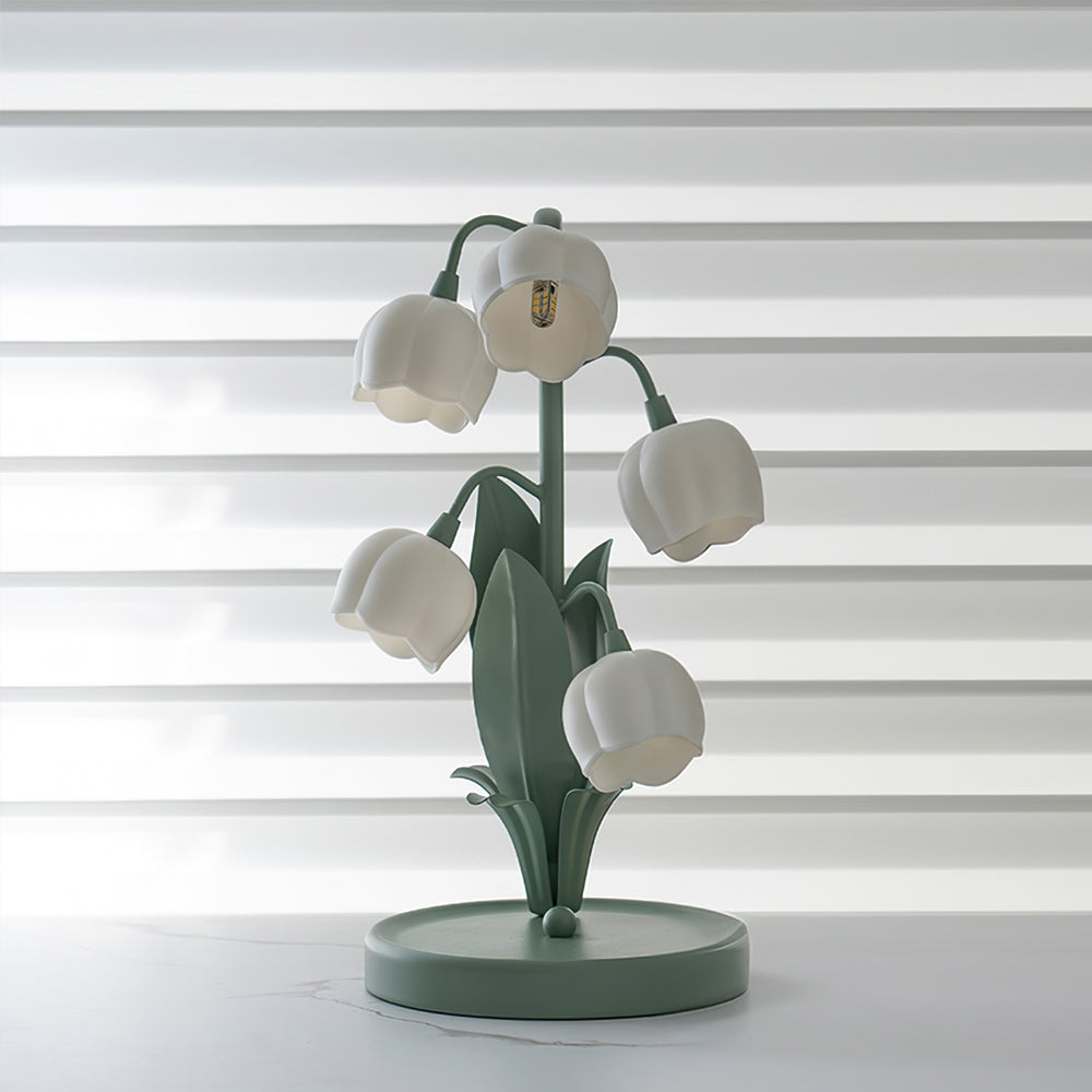 Elegant Bell Orchid Table Lamp for Cozy Living Room and Bedroom Spaces 5