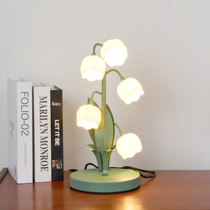 Elegant Bell Orchid Table Lamp for Cozy Living Room and Bedroom Spaces 6