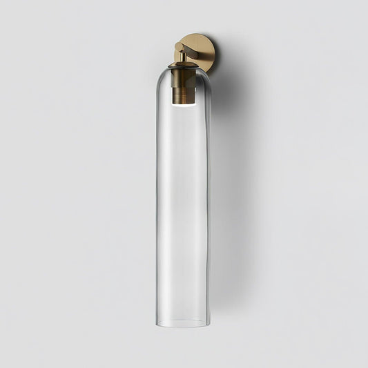 Elegant Cylindrical Art Glass Wall Sconce Light for Indoor Decoration 0