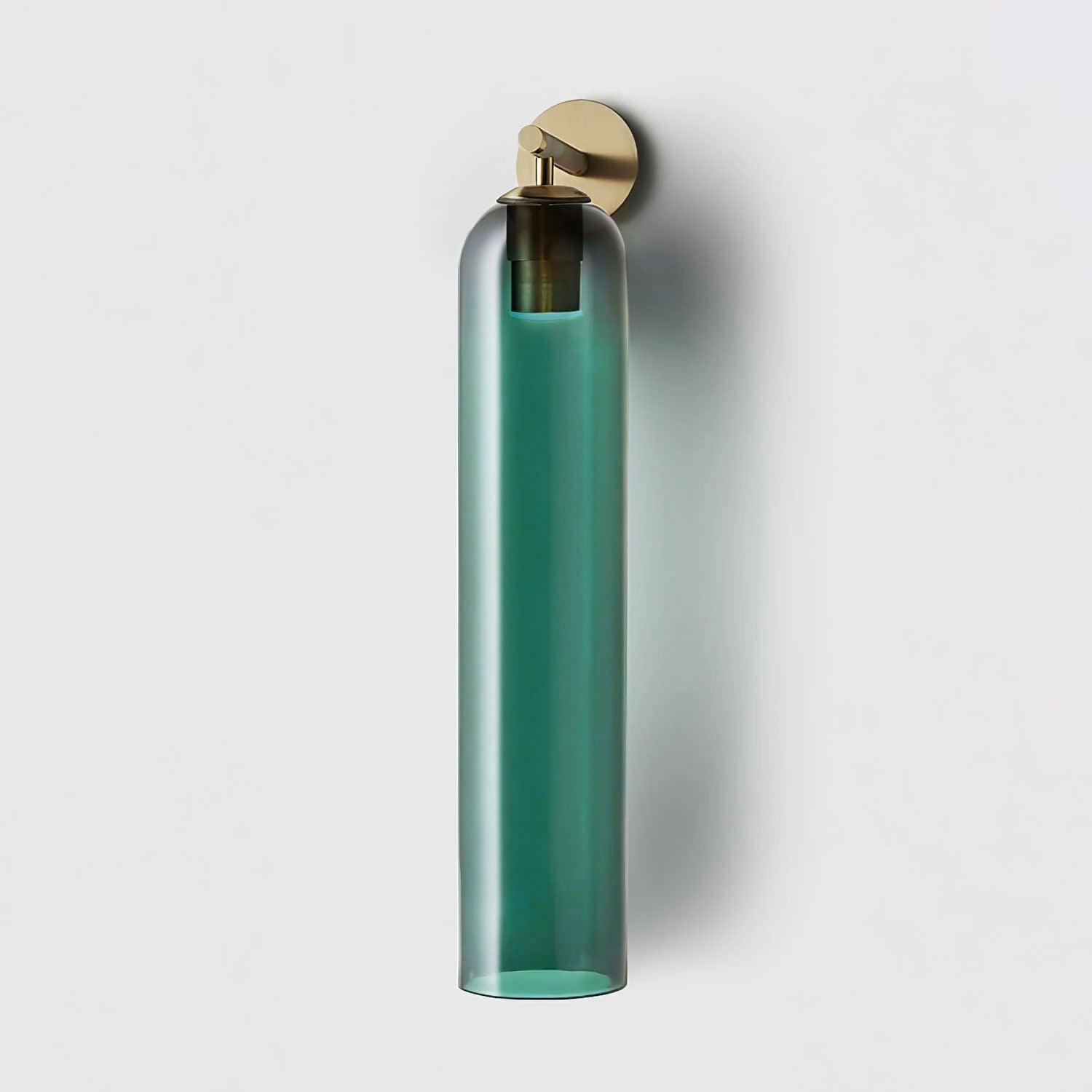 Elegant Cylindrical Art Glass Wall Sconce Light for Indoor Decoration 12