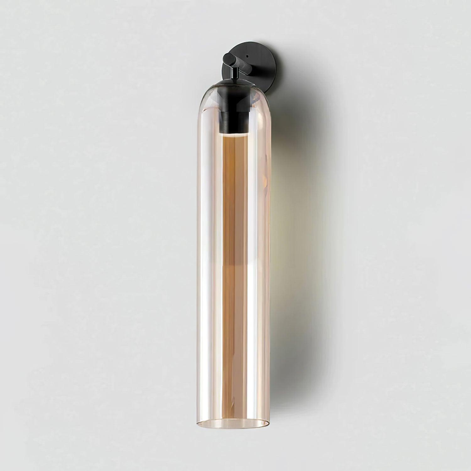 Elegant Cylindrical Art Glass Wall Sconce Light for Indoor Decoration 19