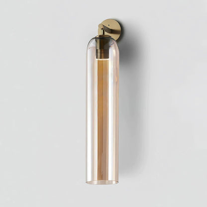 Elegant Cylindrical Art Glass Wall Sconce Light for Indoor Decoration 20
