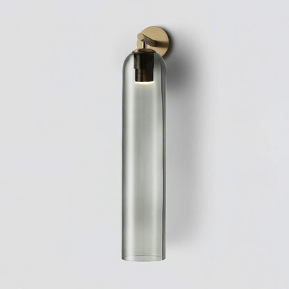 Elegant Cylindrical Art Glass Wall Sconce Light for Indoor Decoration 21