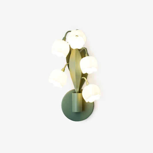 Elegant Green Orchid Wall Lamp with Three-Color Changing Light for Indoor Outdoor Use 1