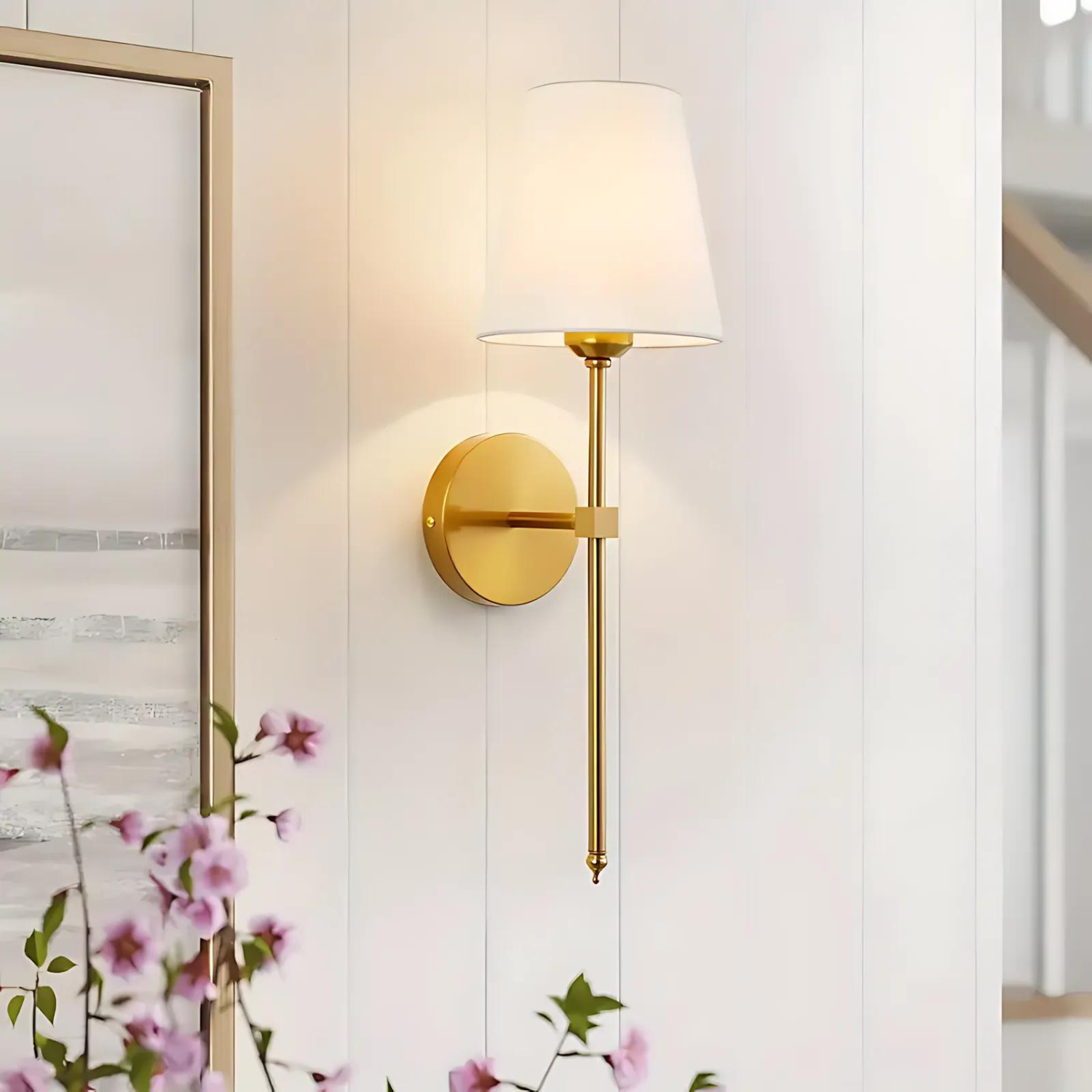 Elegant Wireless Rechargeable Wall Sconce Light with Remote Control for Home Decor 7