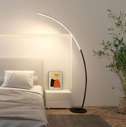 Curved Floor Lamp with Minimalist Design