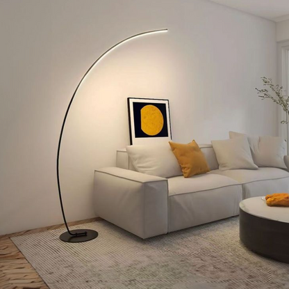 Curved Floor Lamp with Minimalist Design
