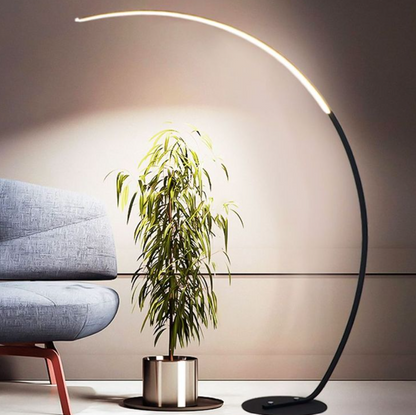 Curved Floor Lamp with Minimalist Design