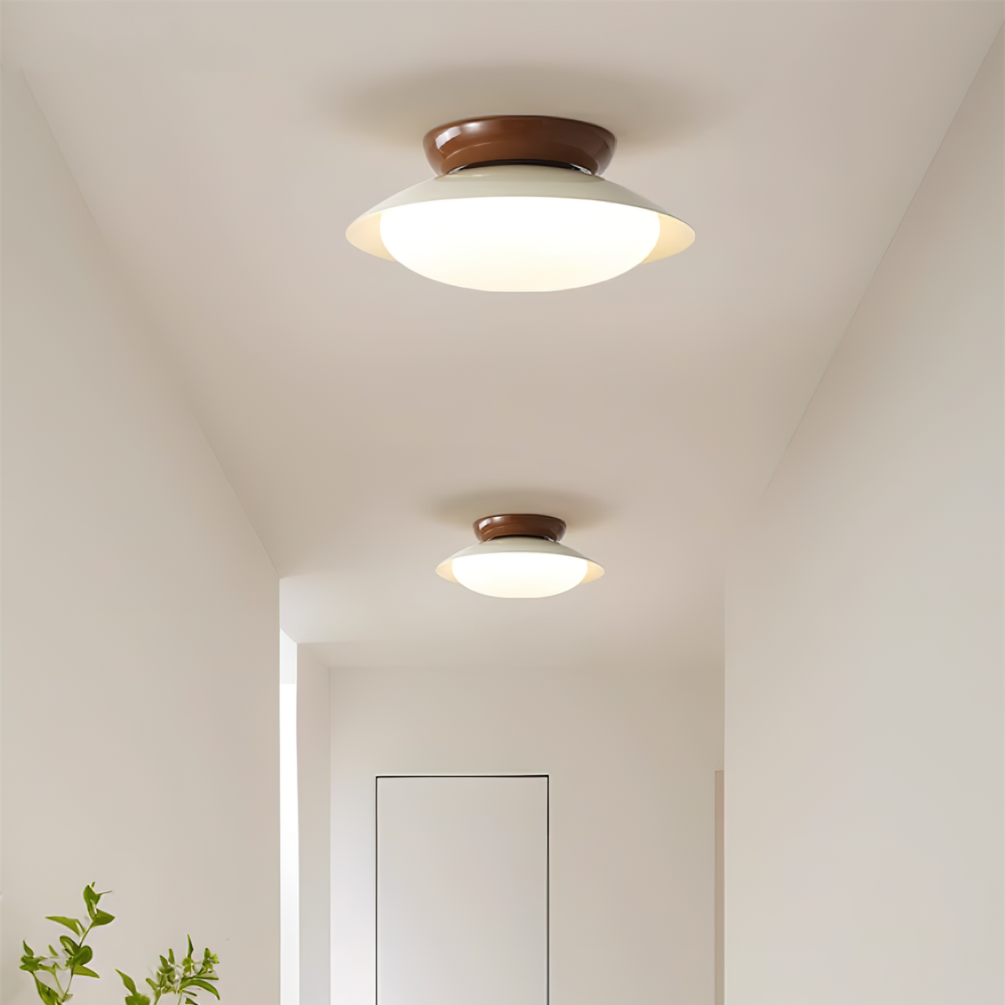 Flush Mount Ceiling Light with Dome Shape and Integrated LED for Modern Spaces 4