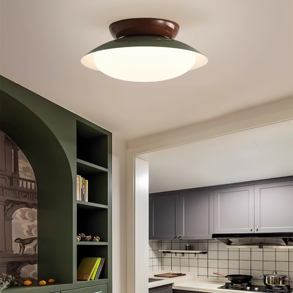 Flush Mount Ceiling Light with Dome Shape and Integrated LED for Modern Spaces 8