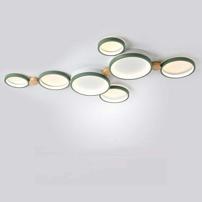 Flush Mount Ceiling Light with Elegant White and Gray Design for Indoor Use 10