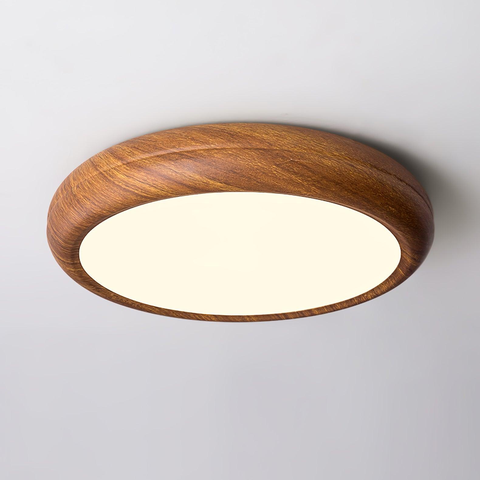 Flush Mount Ceiling Light with Wood Grain Design for Modern Home Décor 11