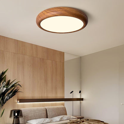 Flush Mount Ceiling Light with Wood Grain Design for Modern Home Décor 4