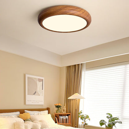 Flush Mount Ceiling Light with Wood Grain Design for Modern Home Décor 5