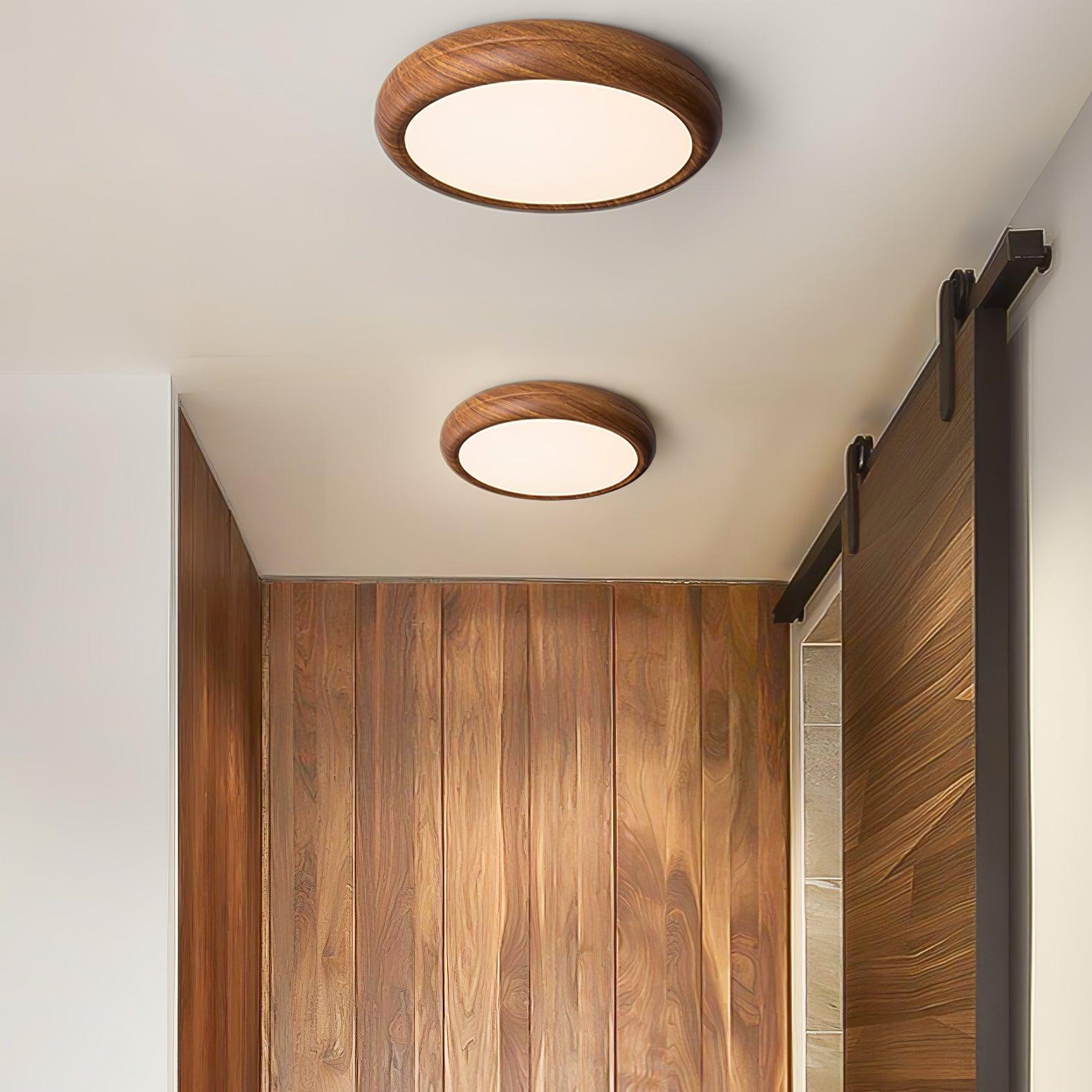 Flush Mount Ceiling Light with Wood Grain Design for Modern Home Décor 7