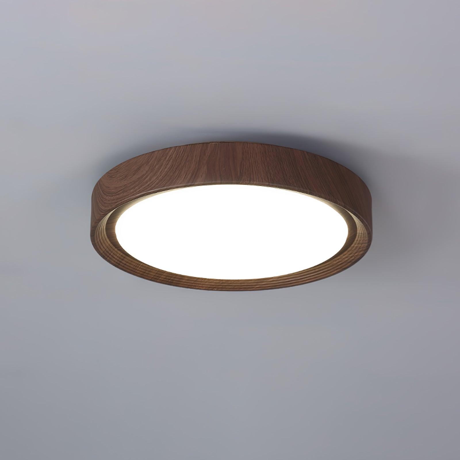 Flush Mount Ceiling Light with Wood Grain Design for Modern Home Décor 9