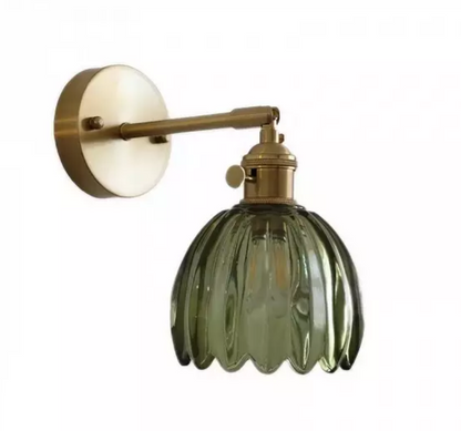 Retro Tulip-Shaped Wall Light for Elegant Home Decor and Ambient Lighting