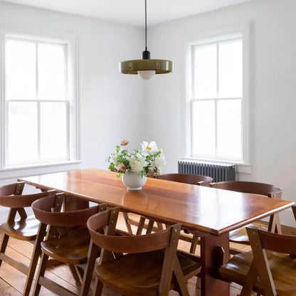 Glass Pendant Light - Elegant Disc Orb Hanging Lights for Modern Interiors 4