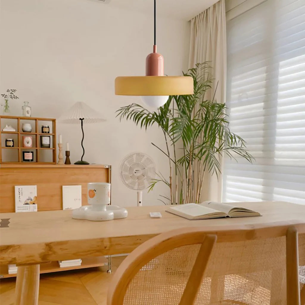 Glass Pendant Light - Elegant Disc Orb Hanging Lights for Modern Interiors 8