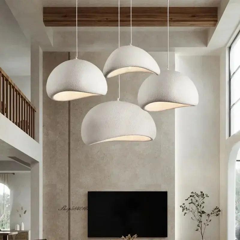 Japandi Inspired Resin Pendant Light - Modern Kitchen Pendant Lighting 1
