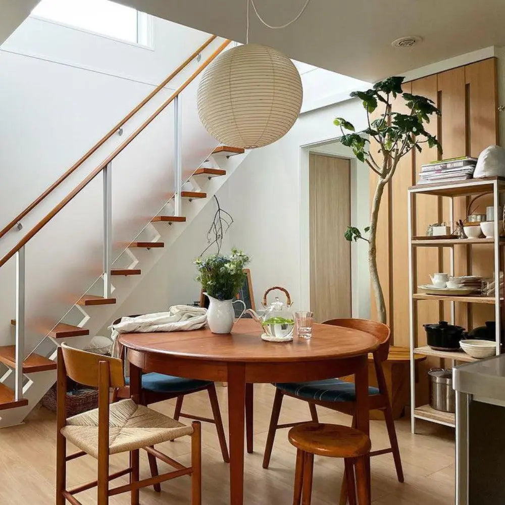 Japanese Harmony Pendant Light - Adjustable Height Kitchen Pendant Lighting 5