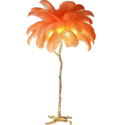 Modern Floor Lamp Nordic Ostrich Feather