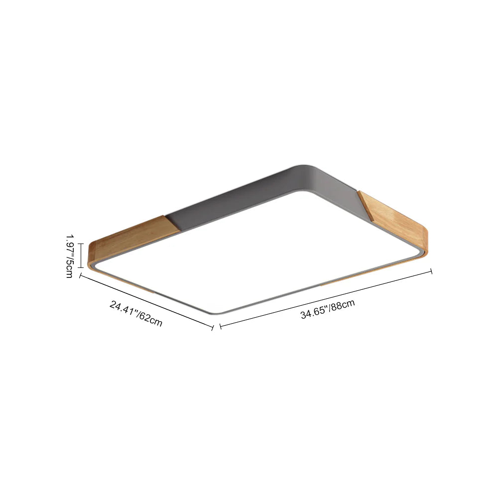 Rectangle Flush Mount Ceiling Light