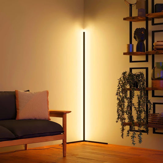Modern Adjustable LED Floor Lamp for Living Room with Customizable Brightness