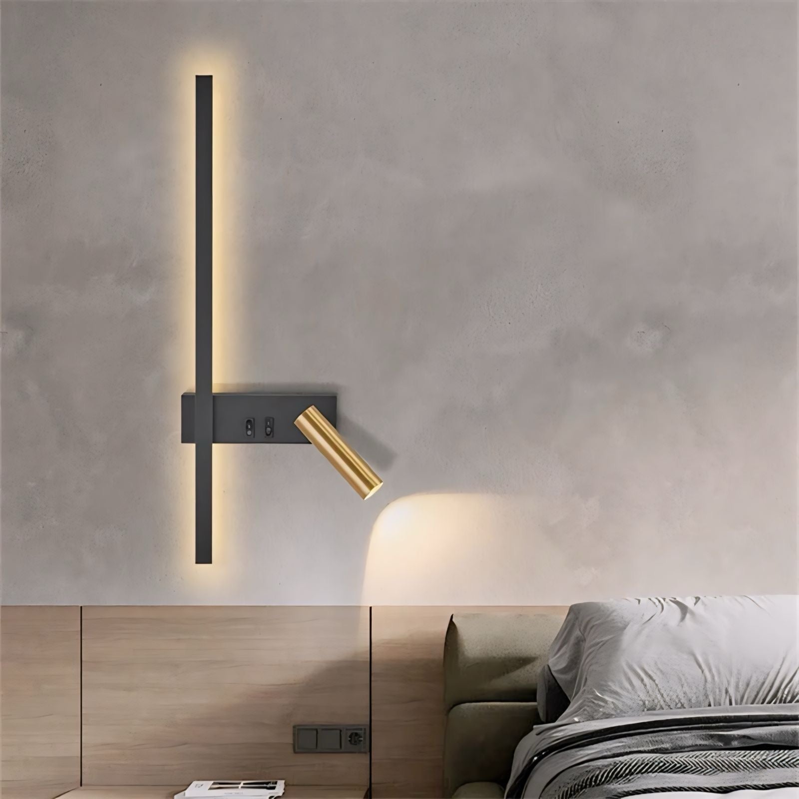Modern Adjustable LED Wall Light for Bedroom Reading and Art Display 1