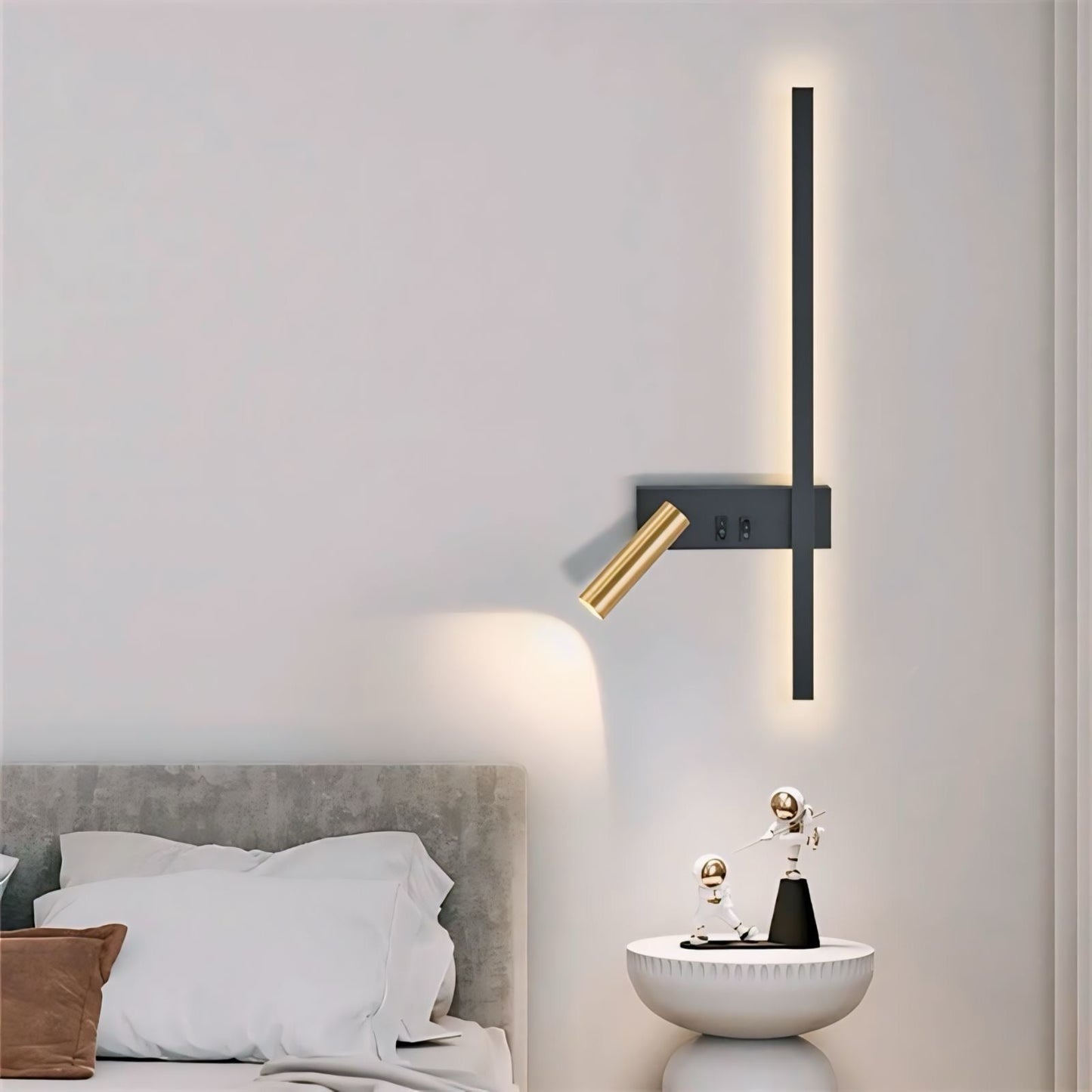 Modern Adjustable LED Wall Light for Bedroom Reading and Art Display 2