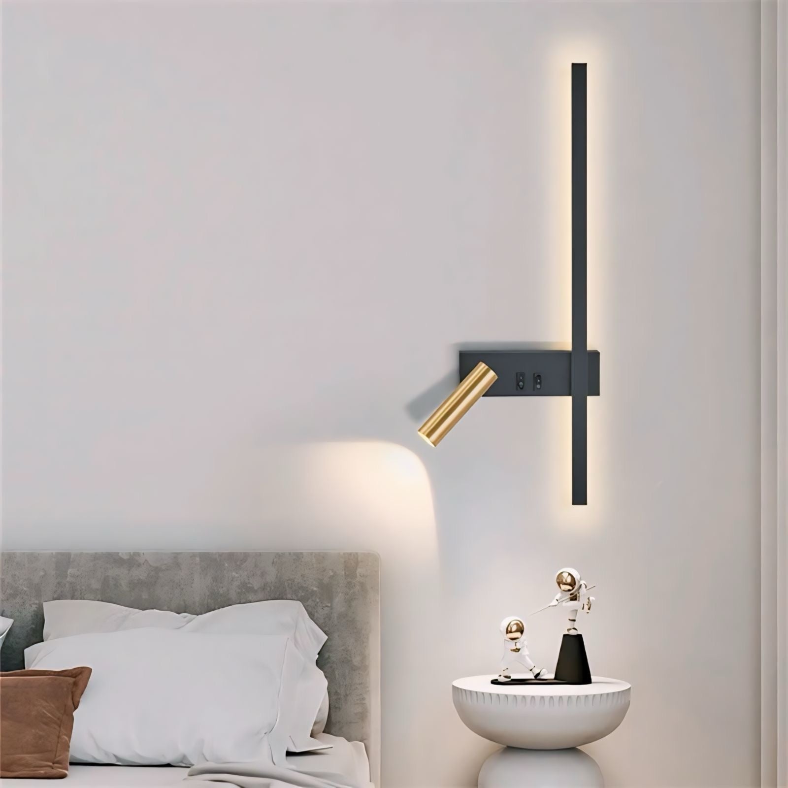 Modern Adjustable LED Wall Light for Bedroom Reading and Art Display 2