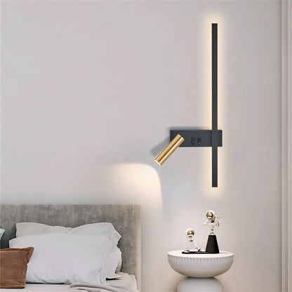 Modern Adjustable LED Wall Light for Bedroom Reading and Art Display 2