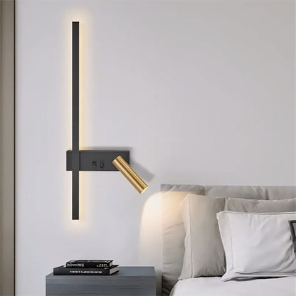 Modern Adjustable LED Wall Light for Bedroom Reading and Art Display 6