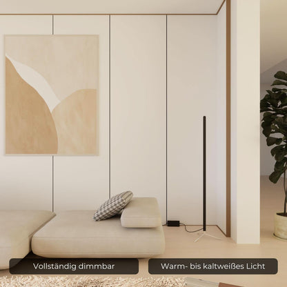 Modern Black Floor Lamp - Stylish Standing Lamp for Living Room Decor