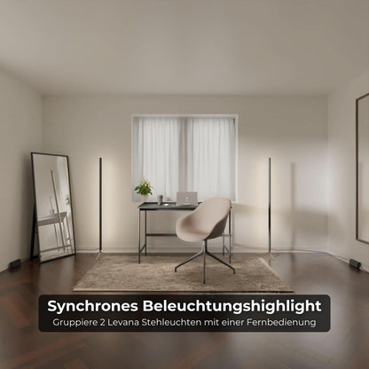 Modern Black Floor Lamp - Stylish Standing Lamp for Living Room Decor