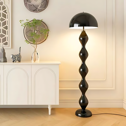 Modern Black Floor Lamp with Adjustable Warm Light for Living Room Use 2