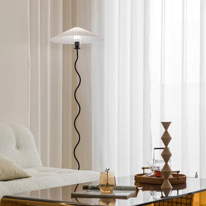 Modern Black Floor Lamp with Unique Squiggle Design for Living Room 2