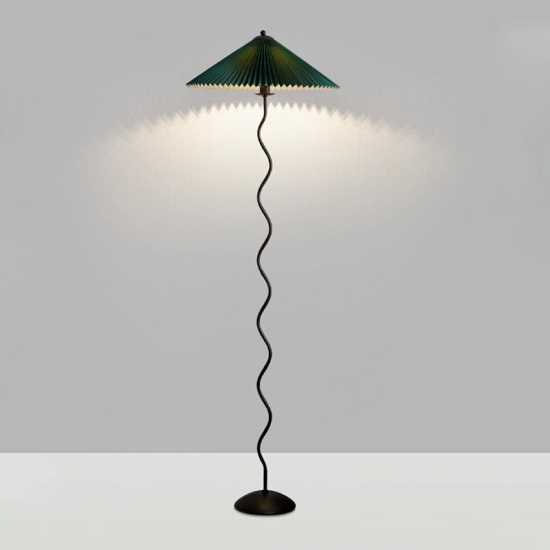 Modern Black Floor Lamp with Unique Squiggle Design for Living Room 8