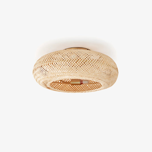 Modern Ceiling Fan with Light - Elegant Bamboo Design for Indoor Spaces 0