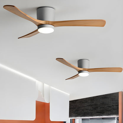 Modern Ceiling Fan with Lights - Nordic Wooden Fandelier for Bedroom Ambiance 2