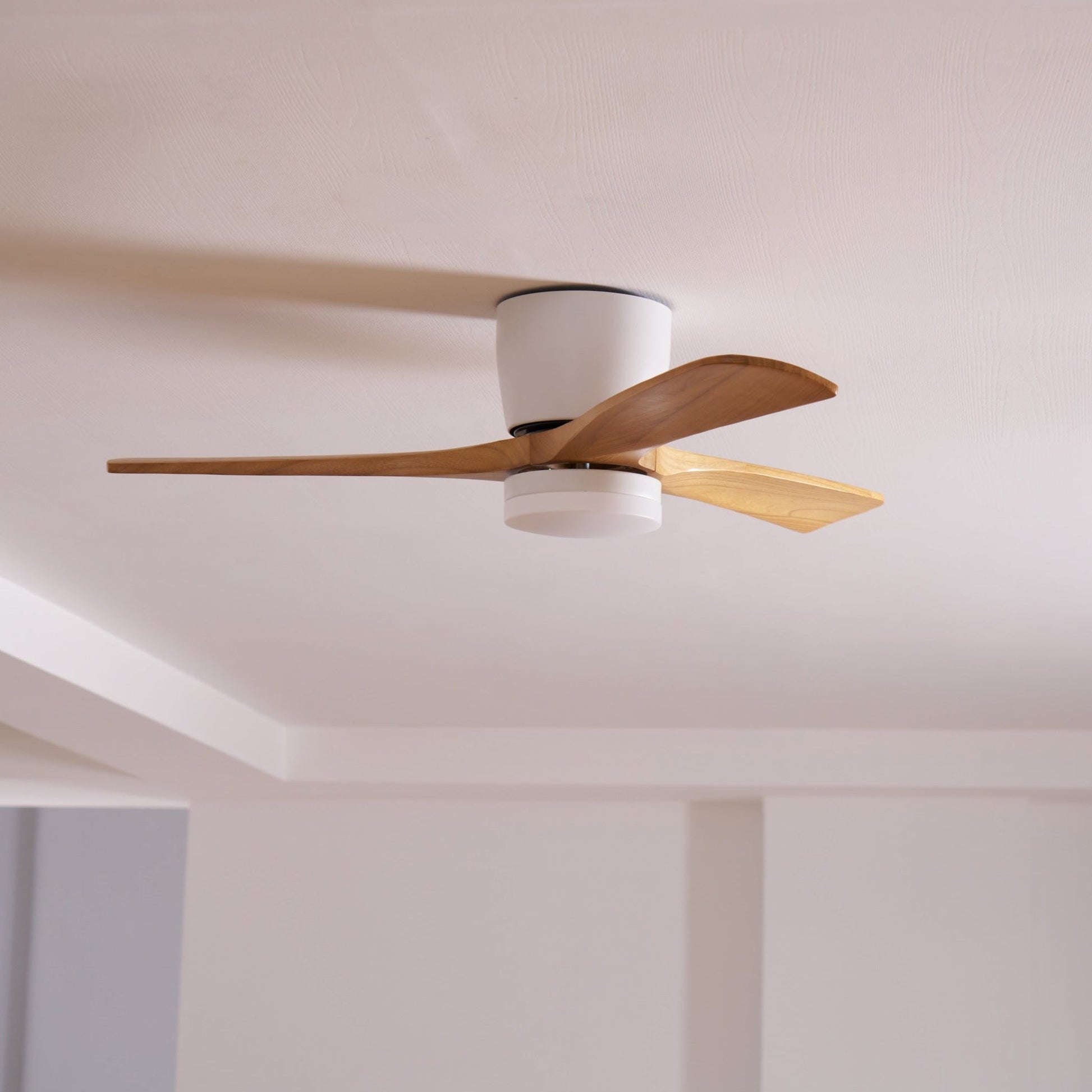 Modern Ceiling Fan with Lights - Nordic Wooden Fandelier for Bedroom Ambiance 5