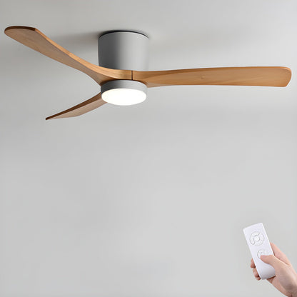 Modern Ceiling Fan with Lights - Nordic Wooden Fandelier for Bedroom Ambiance 7