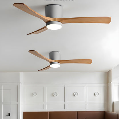 Modern Ceiling Fan with Lights - Nordic Wooden Fandelier for Bedroom Ambiance 8
