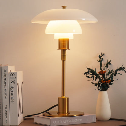 Modern Danish Table Lamp - Elegant Glass Design for Bedroom & Living Room 3