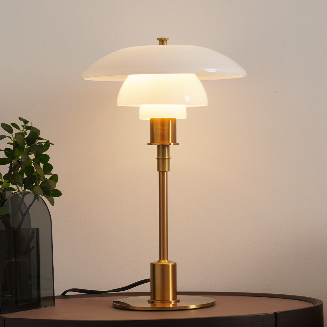 Modern Danish Table Lamp - Elegant Glass Design for Bedroom & Living Room 4