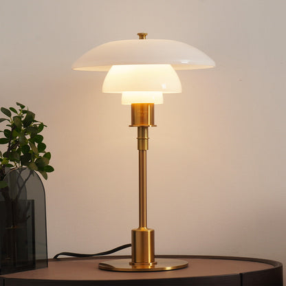 Modern Danish Table Lamp - Elegant Glass Design for Bedroom & Living Room 4