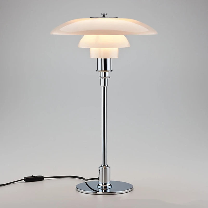 Modern Danish Table Lamp - Elegant Glass Design for Bedroom & Living Room 7