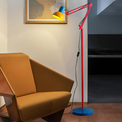 Modern Floor Lamp with Adjustable Arm for Living Room Lighting
