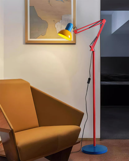Modern Floor Lamp with Adjustable Arm for Living Room Lighting
