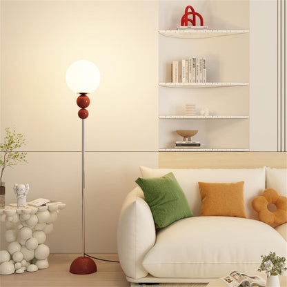 Modern Floor Lamp with Metal and Glass Design for Living Room Ambiance 11